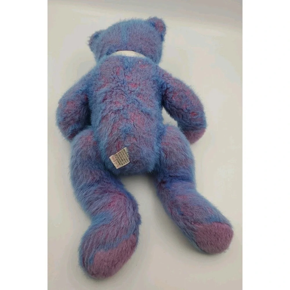 Vintage Retired Ty 1999‎ Purplebeary Stuffed Teddy Bear 14